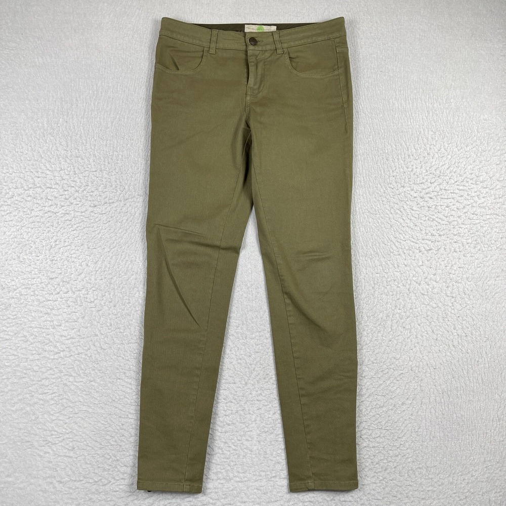 Stella McCartney Pants Womens‎ 28 Olive Green Skinny Ankle Zip Made in Italy